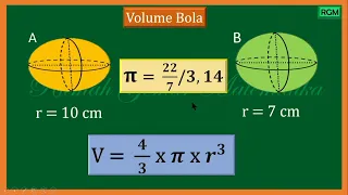 MENGHITUNG VOLUME BOLA #bola #volumebola