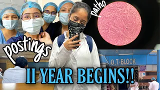 First day of second year of MBBS | postings, lectures, fun | Mitali Sharma