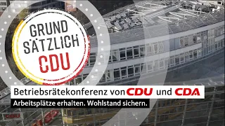 Betriebsrätekonferenz von CDU und CDA vom 11. Januar 2023