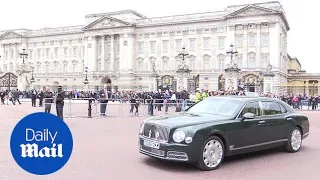 The Queen and Prince Philip leave the Palace after announcement - Daily Mail