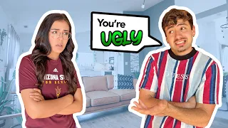 CALLING MY GIRLFRIEND UGLY TO SEE HOW SHE REACTS PRANK *BAD IDEA*