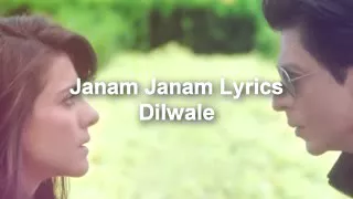 Janam janam lyrics dilwale