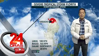 PAGASA: Patuloy na tinatawid ng Bagyong Florita ang northern Luzon bago sunod na... | 24 Oras