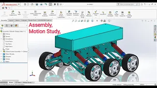 Part 2 RC Car with Suspension System Assembly and Motion Study Tutorial in Solidworks