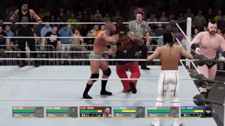 WWE RANDY ORTON-JOHN CENA-ROMAN REIGNS VS SETH ROLLINS-BRAY WYATT-SHEAMUS (WWE LIVE)