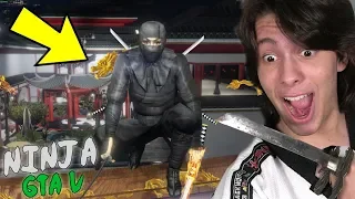 JOGANDO GTA 5 COMO UM NINJA!! (INCRÍVEL)