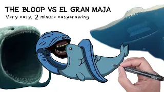 How to Draw The Bloop Vs El Grand Maja Very Easy