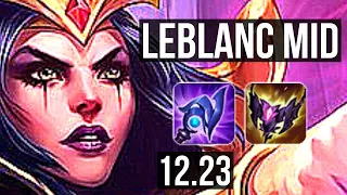 LEBLANC vs VIKTOR (MID) | 8/0/5, Legendary, 300+ games | KR Master | 12.23