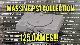Massive PlayStation One (ps1) collection 125 Games!