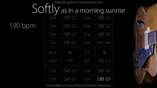 Softly as in a morning sunrise (190 bpm) : Jazz Backing Track