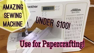 Project Runway Brother Sewing machine / Sewing on Paper Review & Demo | I'm A Cool Mom