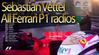 Sebastian Vettel - All Ferrari P1 team radios | 2015-2017 Mexican GP