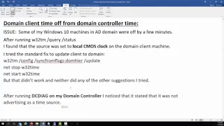 Domain Client using Local CMOS clock