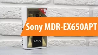 Распаковка Sony MDR-EX650APT / Unboxing Sony MDR-EX650APT