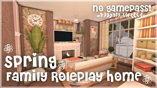 Spring Family Roleplay Home | No gamepass | Speedbuild & Tour | Roblox Bloxburg | Tapioca