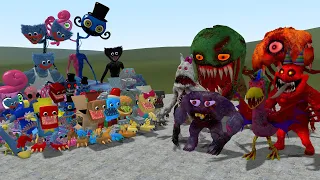 NIGHTMARE GARTEN OF BANBAN VS ALL POPPY PLAYTIME CHARACTERS In Garry's Mod!