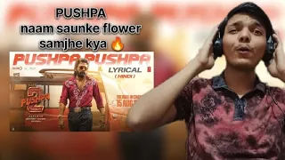 REACTION - PUSHPA PUSHPA ( LYRICAL ) | ALLU ARJUN, RASHMIKA MANDANA, FAHAD FAASIL, SUKUMAR |