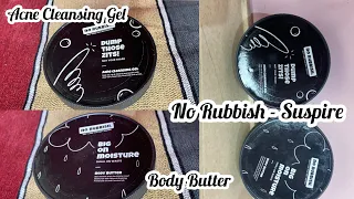 Suspire - No Rubbish || Acne Cleansing Gel || Body Butter #review #skincare #skin