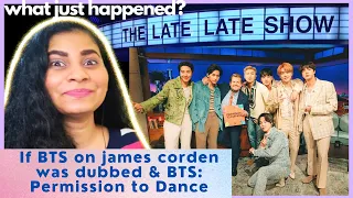 If BTS on james corden was dubbed And BTS: Permission to Dance | BTS Army Reaction | ManyySarangh