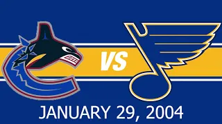 Highlights: Canucks at Blues: January 29, 2004