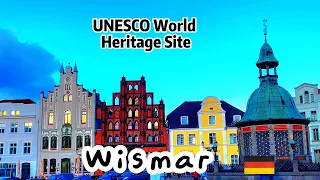 Wismar，Baltic Sea, Northern Germany | UNESCO World Heritage Site | Gothic monuments | 4K Sunset Walk