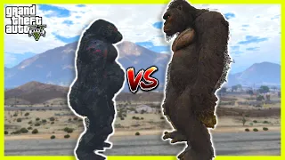 KONG 2021 VS KONG 2005 - GTA 5 MODS EPIC HUGE BATTLE