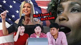 Koreans React To U.S. National Anthem Performances (Fergie, Ariana, Whitney, Christina,Marc Anthony)