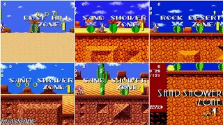 Sand Shower/Dust Hill (Deleted Zone) for Sonic 2 in 7 versions