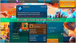 REVENIMENTO DE EQUIPAMENTO MITICO! - Lords Mobile