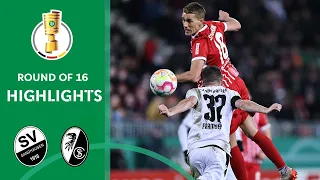 Keeper blooper initiates dream goal | Sandhausen vs. Freiburg 0-2 | Highlights | DFB-Pokal Rd. of 16