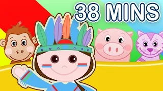 10 Little Indians + More! Nursery Rhymes Compilation | 38 MINUTES