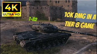 World of Tanks 4K Replay - T32 10 Kills, 10K damage in tier 6-8!