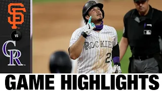 Charlie Blackmon, Germán Márquez lead Rockies past Giants | Giants-Rockies Game Highlights 8/4/20