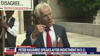 Peter Navarro, former Trump aide, speaks after Jan. 6 indictment | LiveNOW from FOX