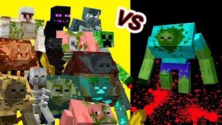 Mutant Zombie Vs. Mutants in Minecraft PE