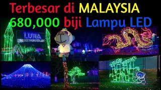 MALAYSIA-Paling BESAR Pesta Lampu Garden LED -tasik darulaman jitra kedah