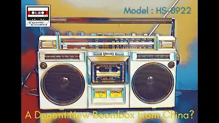 Has China Finally Made A GOOD New Boombox? - HS-8922 - Unboxing & Review