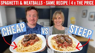 Cheap VS Expensive Spaghetti Meatballs