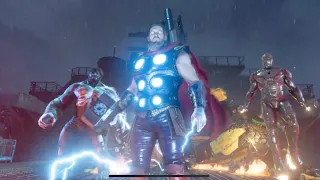 Thor Saves The Avengers w/ Iconic suit - Marvels Avengers (Campaign Replay)