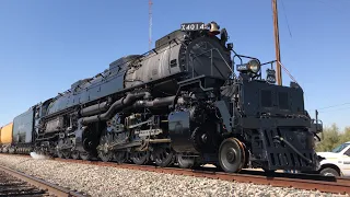 Union Pacific Big Boy 4014 Steam Locomotive Departing Niland, CA After Servicing Stop (October 2019)
