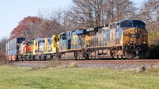 CSXT M332 with retired Santa Fe and BNSF power.