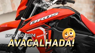 AVACALHARAM a Nova Honda BROS 160 2024 🤡🔵 #honda