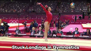 Stuck Landings in Women's Artistic Gymnastics