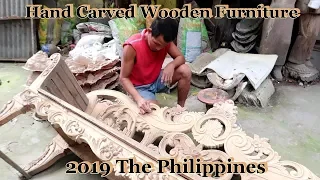 Beautiful Hand Carved Wooden Sculptures & Furniture : 2019 The Philippines