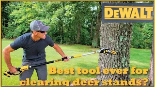 Dewalt Pole Saw (Battery Operated) - Out of Box Review - Work Smarter not Harder!