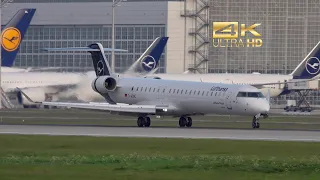Bombardier CRJ-900 NG from Lufthansa CityLine D-ACNC arrival at Munich Airport MUC EDDM