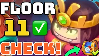 #1 STRATEGY TO BEAT FLOOR 11! BOMBARDIER OVER TRAPPER! | IN RUSH ROYALE!