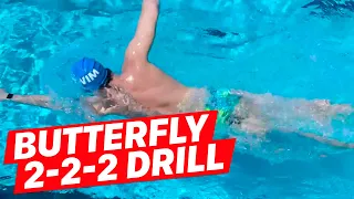 Butterfly Swim Drill: 2-2-2 Drill