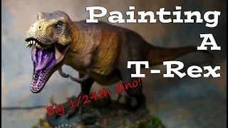 Painting a Tyrannosaurus Rex Dinosaur