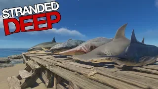 WE CONQUERED THE OCEAN BY CATCHING EVERY SHARK IN THE GAME | Stranded Deep | Survival Vacation Ep.7